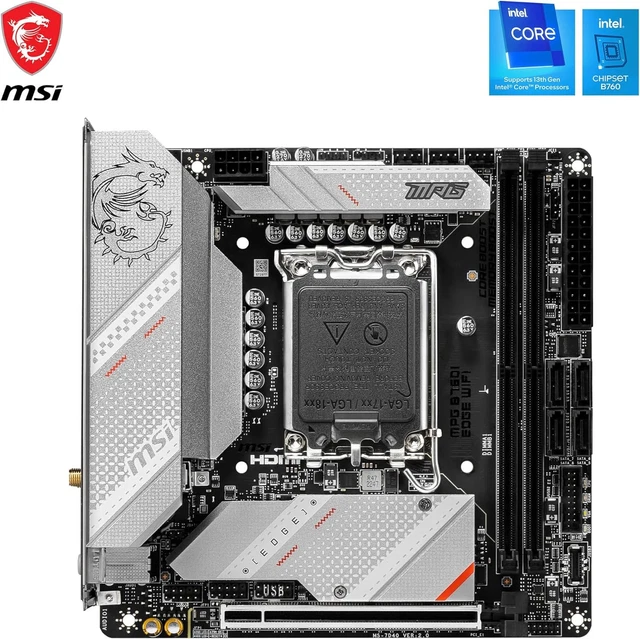 MSI MPG B760I EDGE WIFI (Socket 1700/B760/DDR5/S-ATA 6Gb/s/Mini ITX ...