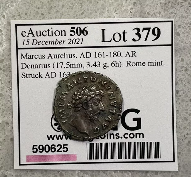 Marcus Aurelius, AD 161-180, AR Denarius (17.5mm, 3.43 g, 6h), Rome mint