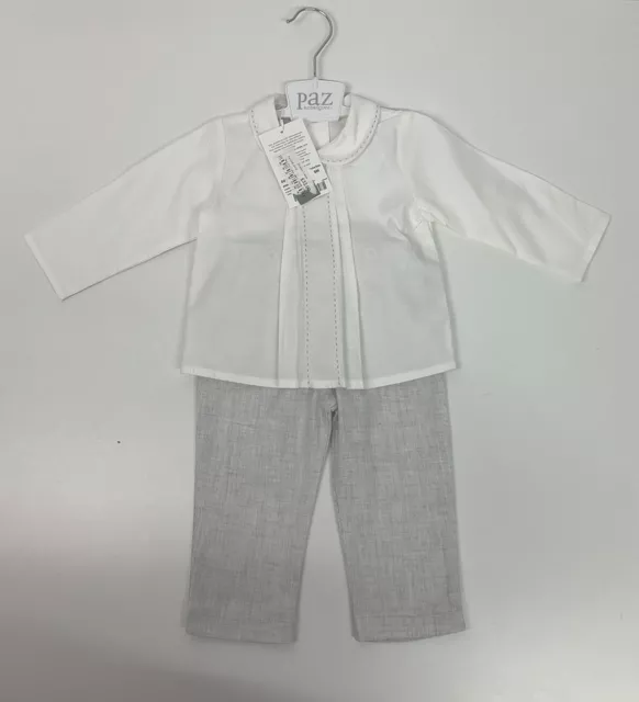 Pantaloni top per bambini Paz Rodriguez NUOVISSIMO vestito set di 2 pezzi età 9 M