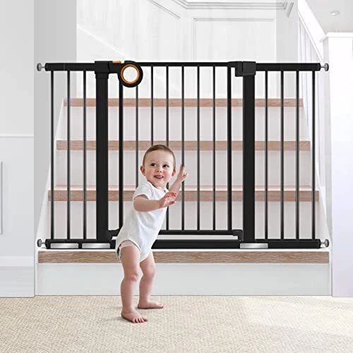 29.93" to 51.5" Baby Gate for Stairs and Doorways, Extra Wide Safety Dog
