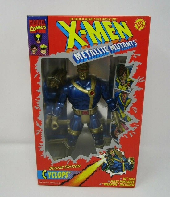 Cyclops 1994 Deluxe Edition 10" Uncanny X-Men MARVEL Toy Biz Metallic Mutants