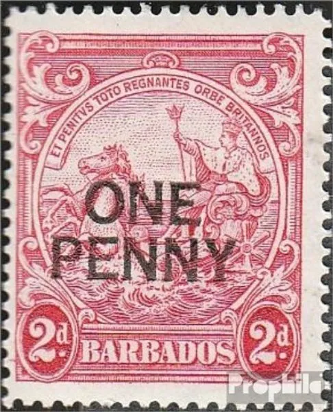 Barbados (Britische Kolonie) 177C (kompl.Ausg.) postfrisch 1947 Freimarke