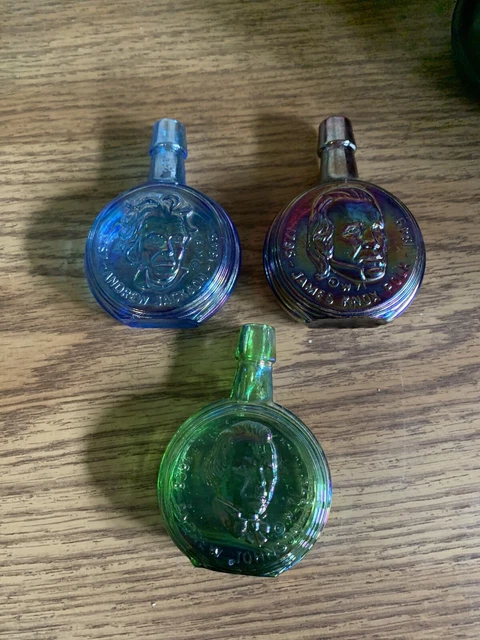 3 Tennessee President Wheaton Bottles