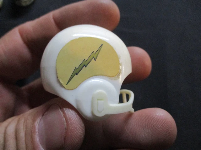 Vintage 1970's San Diego Chargers NFL Mini Gumball Football Helmet (white)
