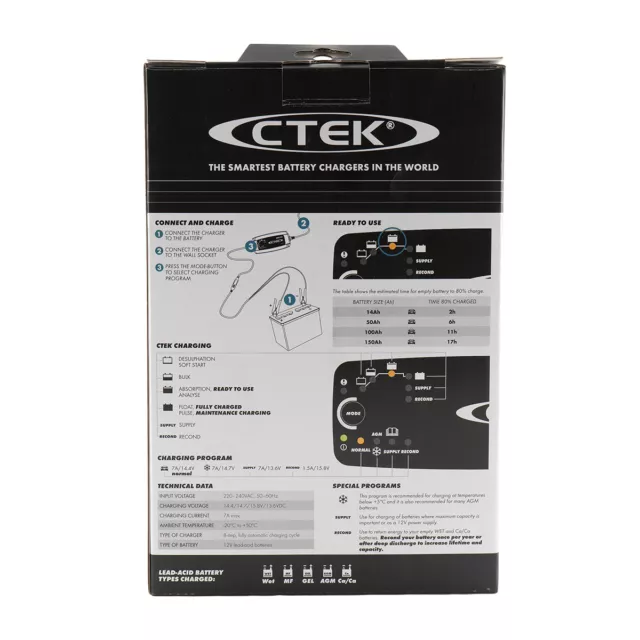 CTEK MXS 7.0-12V Batterie-Ladegerät 12V 7A 3