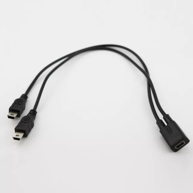 Schwarz Verteiler Kabel Kabel Adapterkabel Verlängerung Ladegerät Y 1.2A-1.5A