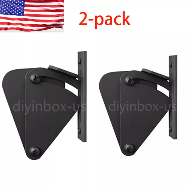 Barn Door Lock Hardware Black Steel Sliding Privacy Latch for Closet Shed Pocket