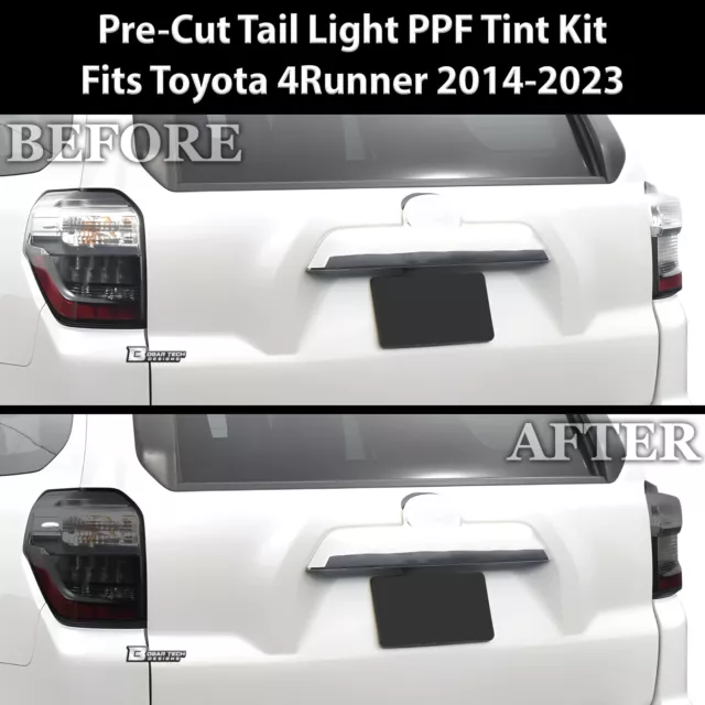 Fits Toyota 4Runner 2014-2023 Tail Light Precut Smoked PPF Tint Cover Taillight 3