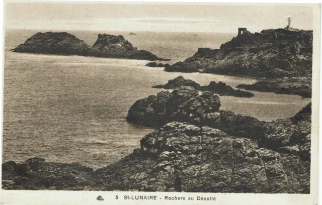 CPA - Carte postale -France -Saint Lunaire - Rochers au Décollé (CPV98)