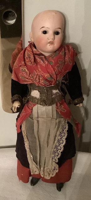 Tête De Poupée Ancienne Reproduction – Allemande Moule 152, Porcelaine 11 Cm