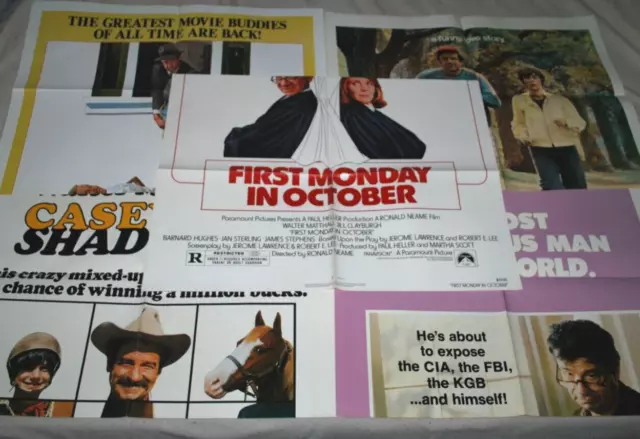 Lot of 5 WALTER MATTHAU Movie Posters Casey October Buddy Hopscotch Housecalls