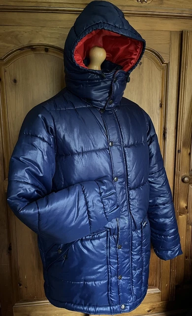 80 S BERGHAUS ICE Cap Parka Jacket Size XS In Blue Men s Dacron