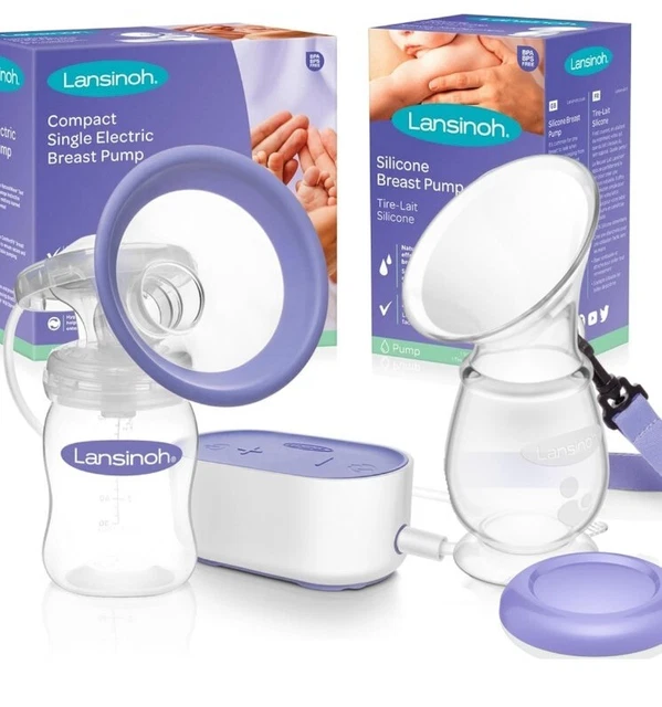 Lansinoh Compact Single Electric Breast Pump & Milk Collector set  (Sealed)