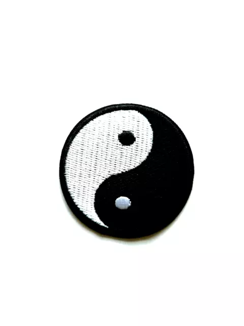 Patch thermocollant ying et yang, écusson thermocollant ying et yang