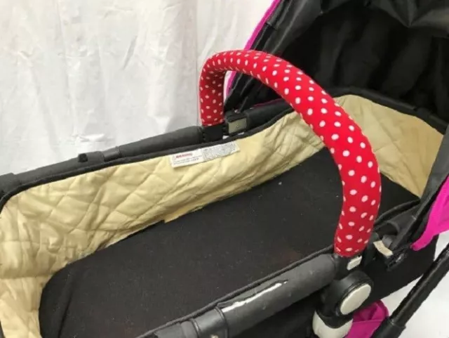 Rojo Lunares Parachoques Vientre BAR Cover para Bugaboo Cameleon Bebé Silla de 2