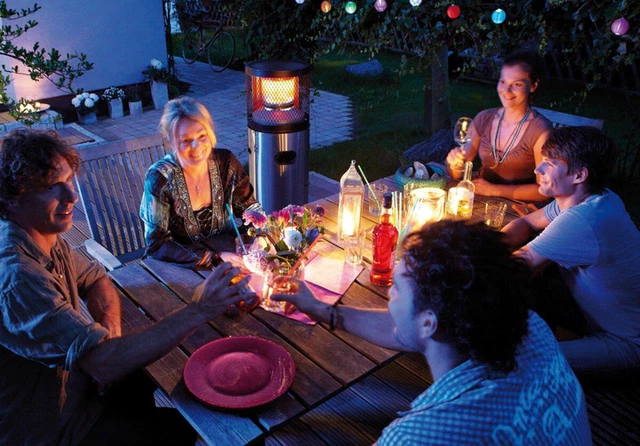 Enders Terassen-Strahler Polo 2.0 Edelstahl Heizpilz Camping Wärme Garten BBQ 2