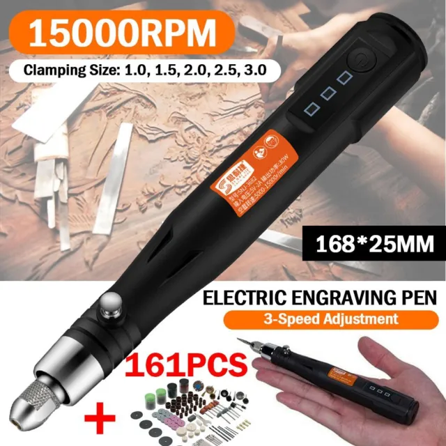 28PCS USB Cordless Electric Mini Drill Grinder Polishing Pen Rotary Tool  Kit Set