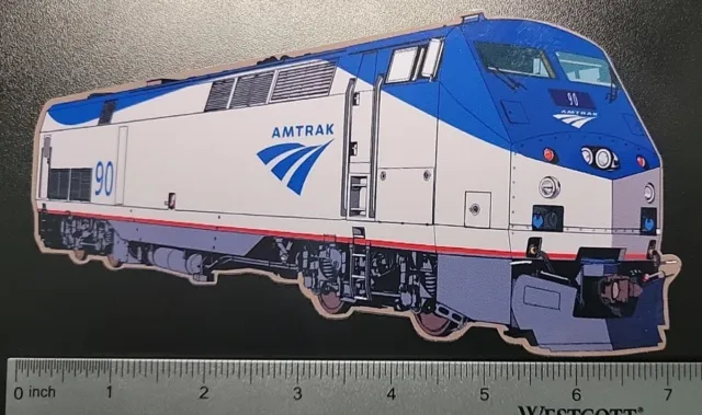 Amtrak P42DC #90 Phase IV Locomotive Railroad Train Sticker NEW