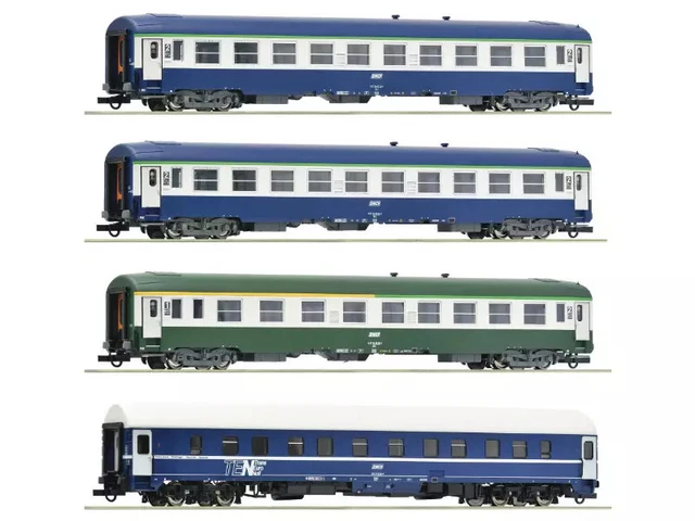 Coffret 3 Voitures Railjet ÖBB - Époque VI - Échelle HO 1/87 - Roco Réf 74041 - Neuf