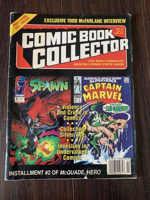 Comic Book Collector Magazine #2 (1993) Spawn #1 Cvr - Todd Mcfarlane Interview