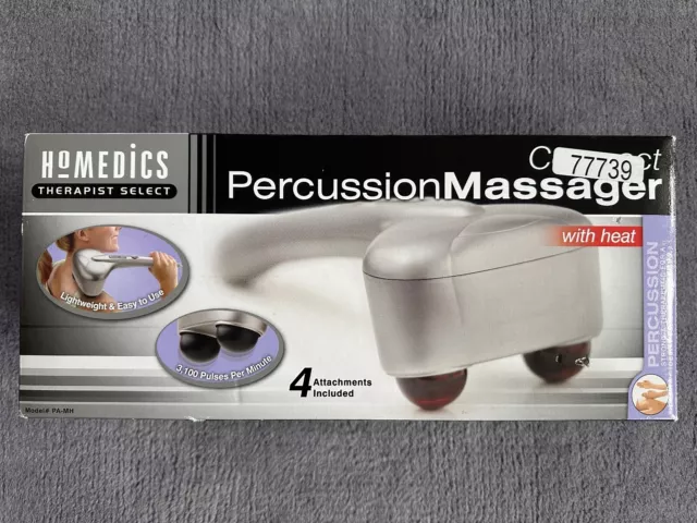 HoMedics - Compact Percussion Handheld Massager with Heat - model PA-MH - boxed