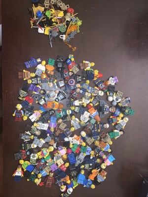 huge lot of lego minifigures