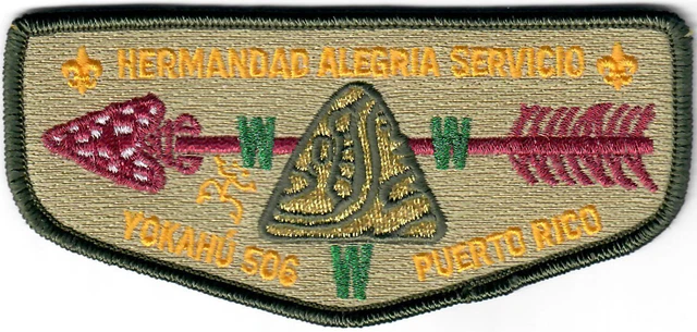 Order of the Arrow (OA) Lodge 506 Yokahu S62 MINT HERMANDAD ALEGRIA SERVICIO