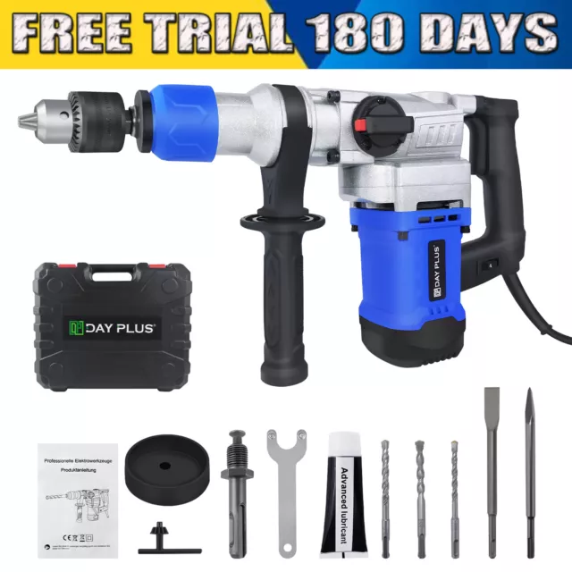 Brushless Electric Rotary Jack Hammer Drill Demolition Breaker SDS Plus Chisel