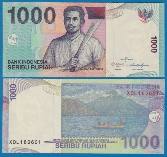 Indonesia 1000 Rupiah P 141m 2013 UNC  P 141 m