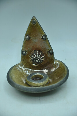 Artceram BOUGEOIR GRES FORME LAMPE ANTIQUE  SIGNE ART CERAM 
