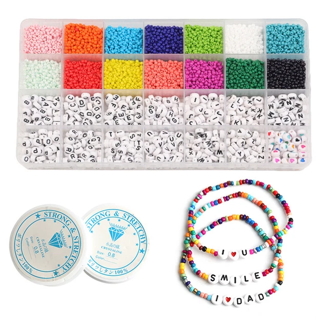 3mm Round Glass  Bead Box Loose Beads For DIY Bracelet Jewelry Making