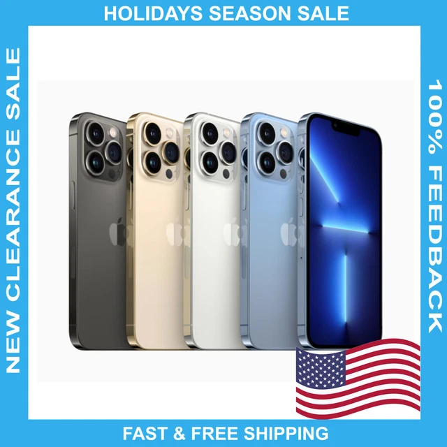 NEW APPLE IPHONE 13 PRO MAX 128GB 256GB 512GB UNLOCKED Holidays Sale