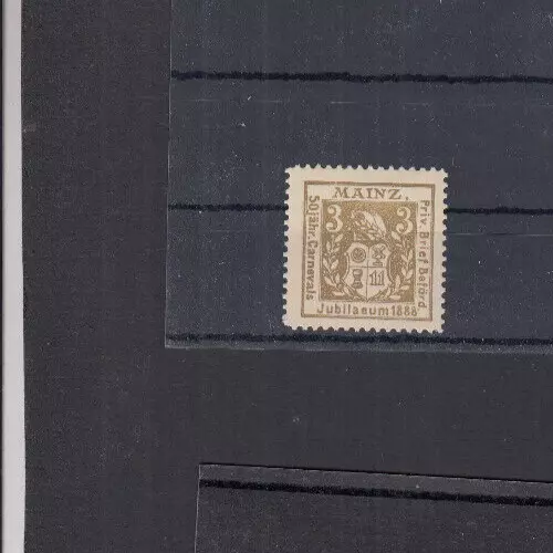 ZA214a/Correo privado Mainz sin usar 13 A CARNAVAL Aniversario 1888