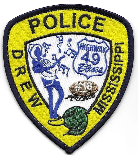 DREW MISSISSIPPI POLICE patch Manning NFL quarterback Emmett Till duck