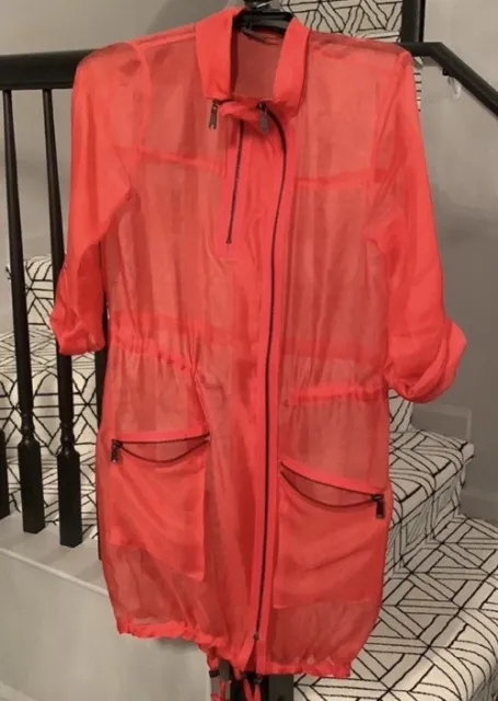 Ellie Tahari Melody Mesh  Jacket Blazer Reversible  Cardigan Sz M $495