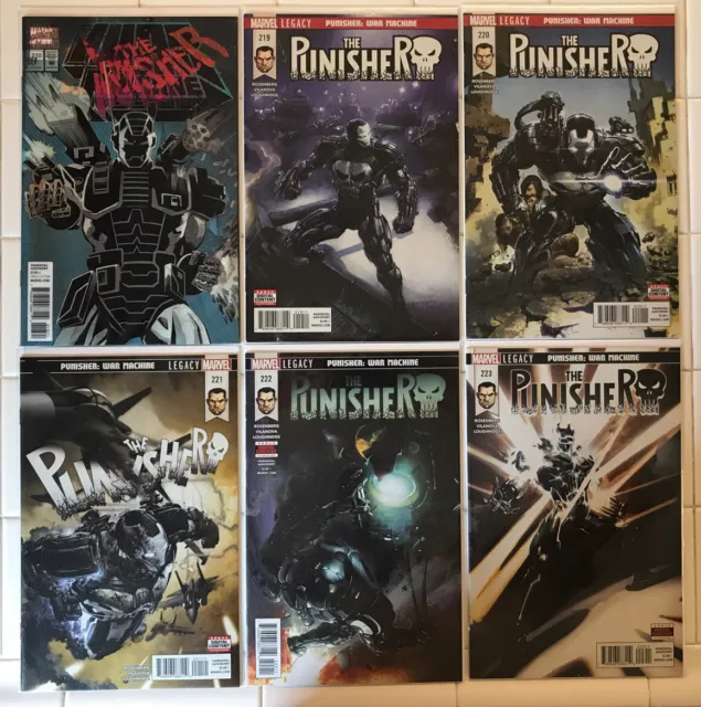 The Punisher Vol 11 #218 Variant 219 220 221 222 223 NM+ 1st Prints! Marvel 2018