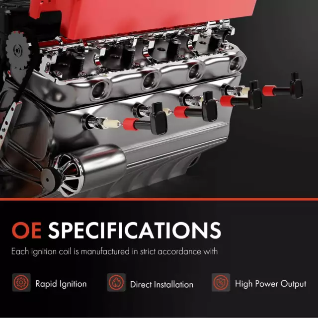 Set of 6 Ignition Coils Pack for Nissan Maxima Murano Navara Pathfinder Elgrand 2