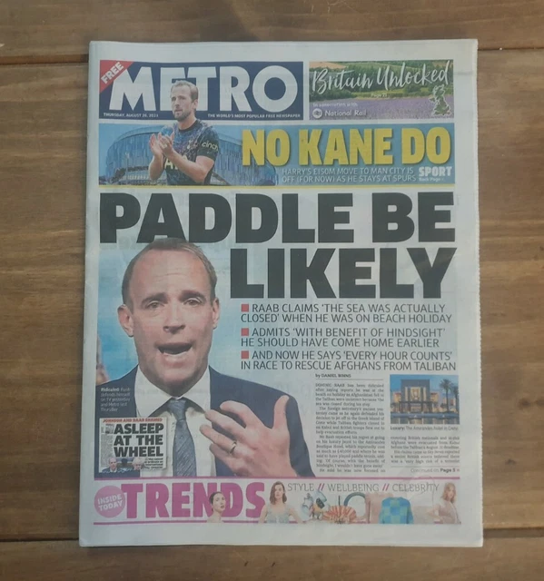 Metro Newspaper - August 26th 2021