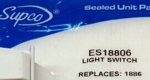Sub Zero Refrigerator Light Switch – 7014646, ES18806 – By Supco, Made In USA