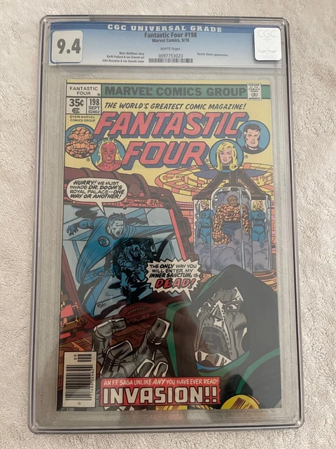 Fantastic Four #198 - CGC 9.4 - White Pages - Doctor Doom app. - Marvel 1978