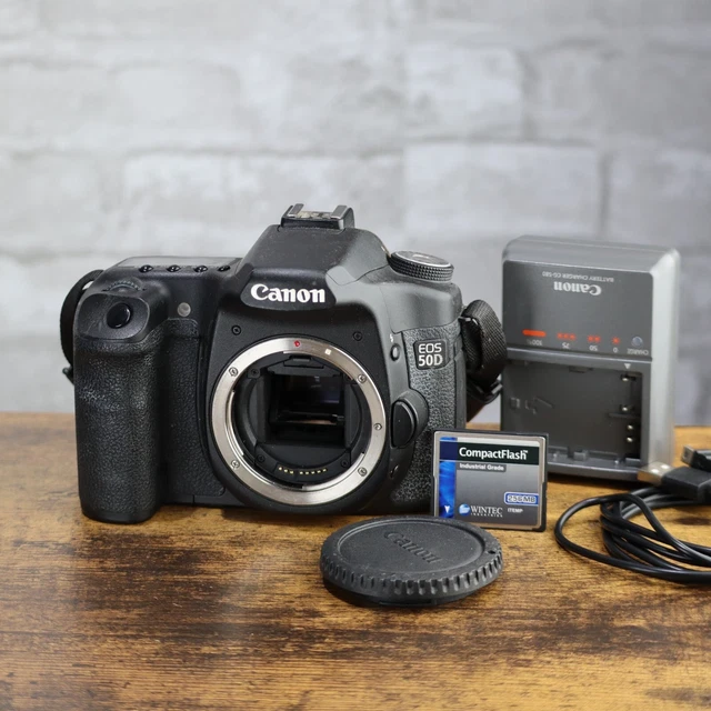 Canon EOS 50D 15.1MP Digital SLR Camera Body *TESTED* W 256mb CF