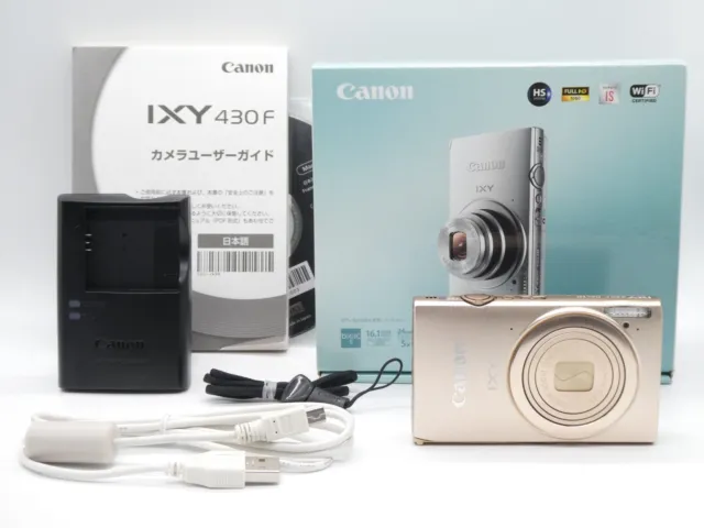 [NEAR MINT+ IN BOX] Canon IXY 430F IXUS 245HS Gold 16.1MP Digital Camera JAPAN