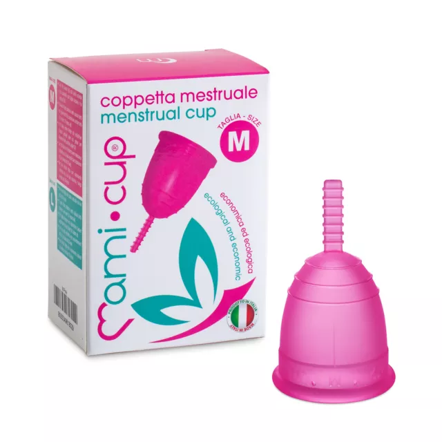 Coppetta Mestruale MADE IN ITALY Mamicup® M Rosa Certificata FDA Riutilizzabile