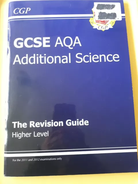 CGP GCSE AQA Additional Science The Revision Guide Higher Level