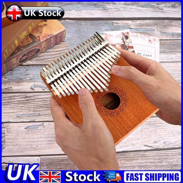 Mahogany 21 Key Kalimba Thumb Piano Mbira Musical Instrument Gift for Beginners