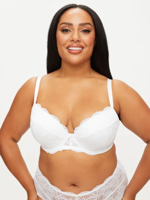 ANN SUMMERS SEXY Lace Padded Plunge Push Up Cleavage Bra White New 30-44  A-G £14.75 - PicClick UK