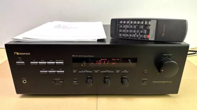 NAKAMICHI RE-10 AM/FM Stereo Receiver Amplifier w/ Remote & Manual