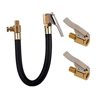 Verrouillage des pneus Mandrin avec tuyau dair des pneus Valve filetage fin gonfleur de pneu Tuyau 