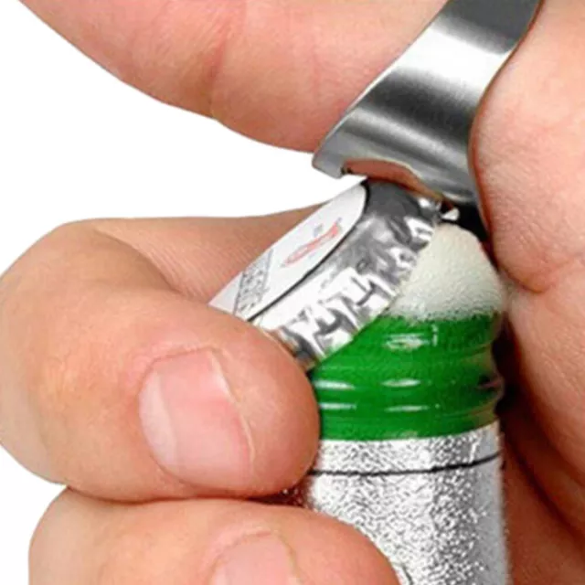 Stainless Steel Finger Ring Bottle Opener Bar Beer Opener tool