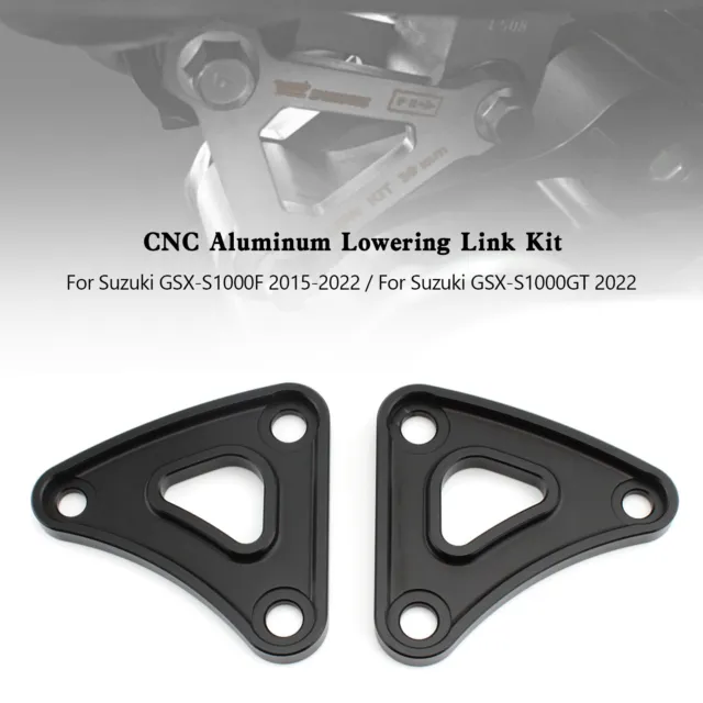 CNC Aluminum Lowering Link Kit 20mm For Suzuki GSX-S1000 GSXS1000 2015-2022 T4